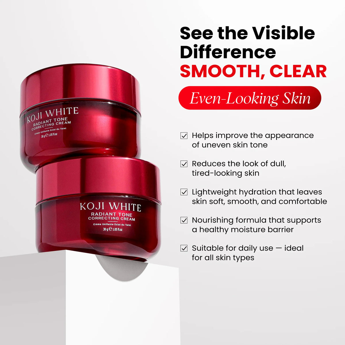 Koji White - Radiant Tone Correcting Cream (30g/1.05 fl.oz)