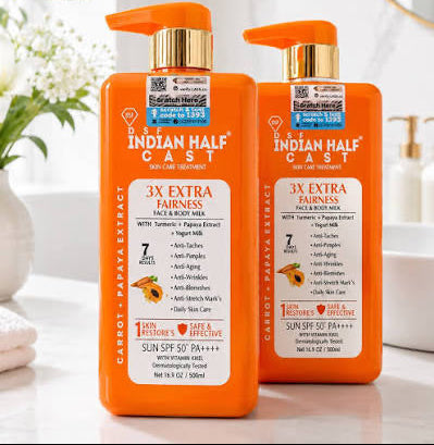 DSF Indian Half Cast Carrot+ Papaya Extract Lotion (500ml/16.9fl.oz)