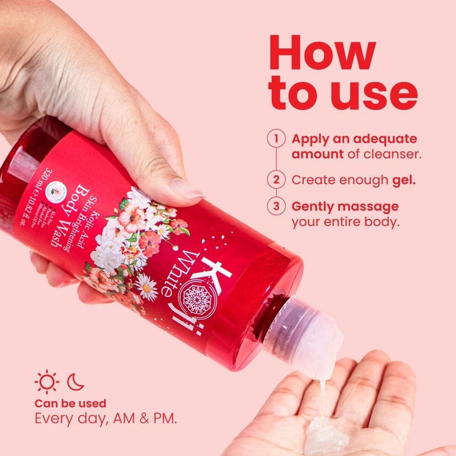 Koji White - Kojic Acid Skin Brightening Body Wash (320ml/10.82 fl oz)