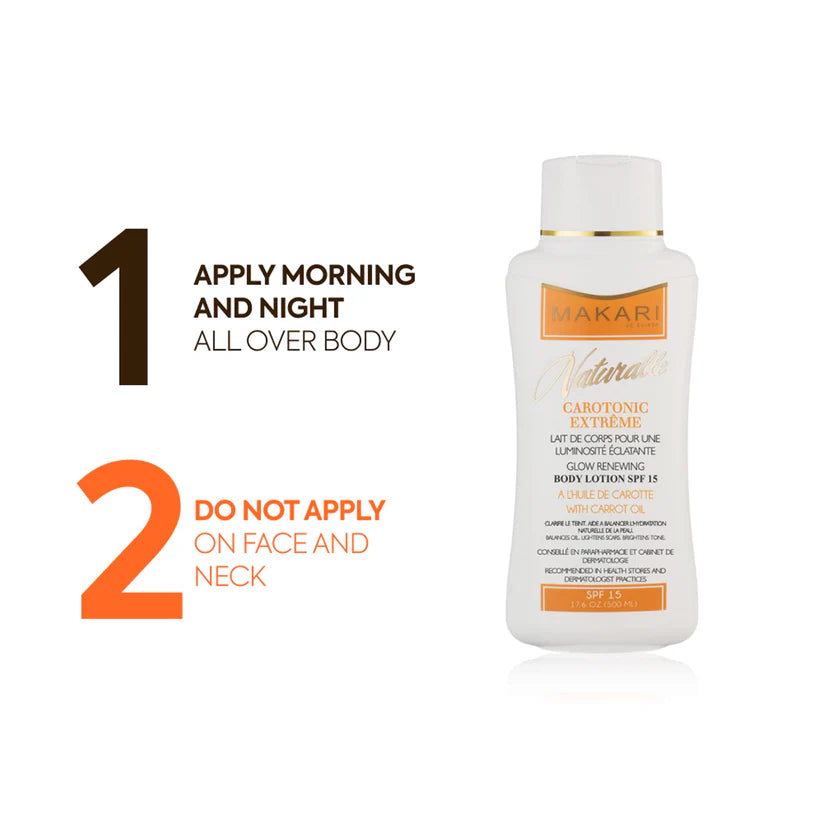 Makari - Carotonic Extreme Glow Renewing Body Lotion SPF 15 (500ml/17.6 oz)