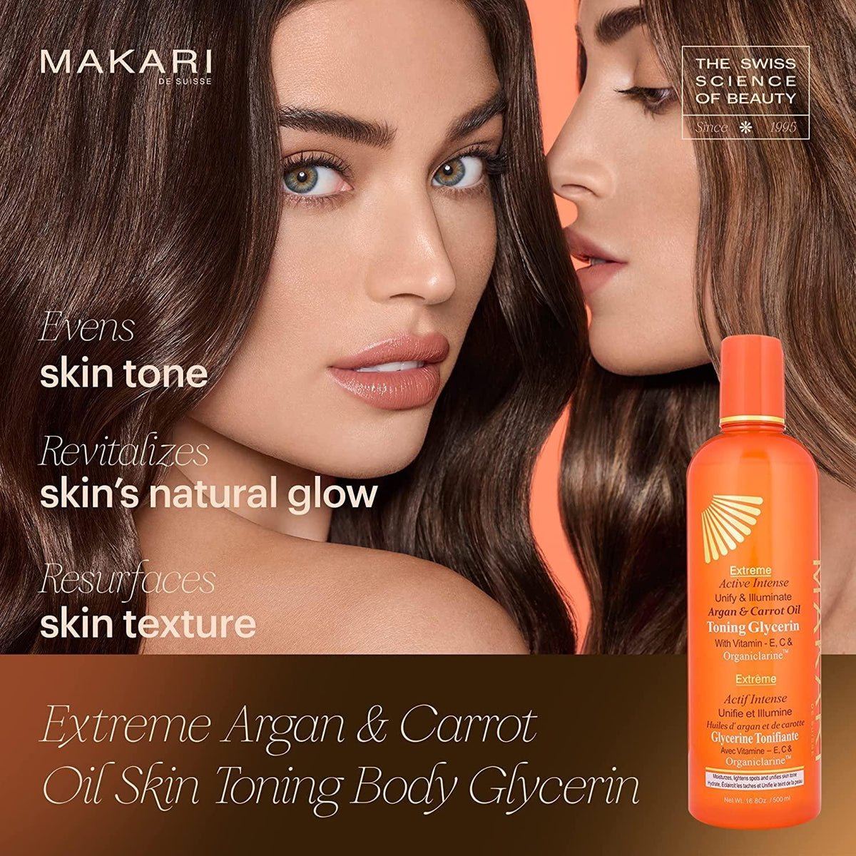 Makari - Argan & Carrot Oil Tone Boosting Body Milk (500ml/ 16.8 fl.oz)