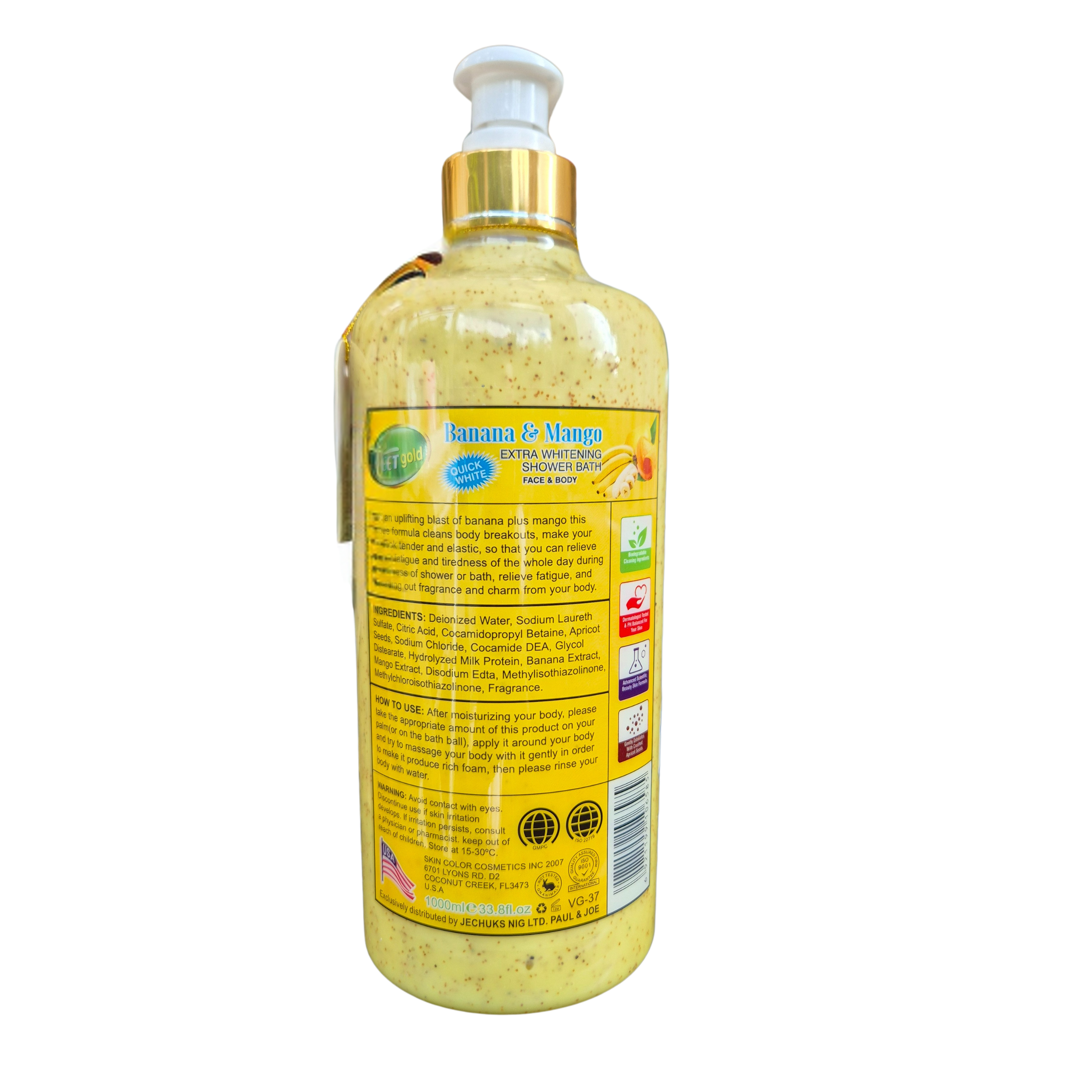 Veetgold - Milk & Honey Shower Bath (1000ml)