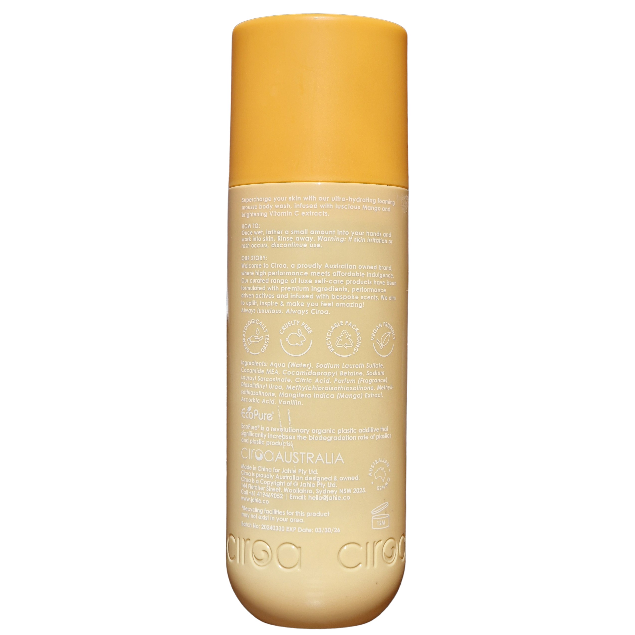 Ciroa - Mango & Vitamin C Foaming Body Wash (700ml / 23.7 fl oz)