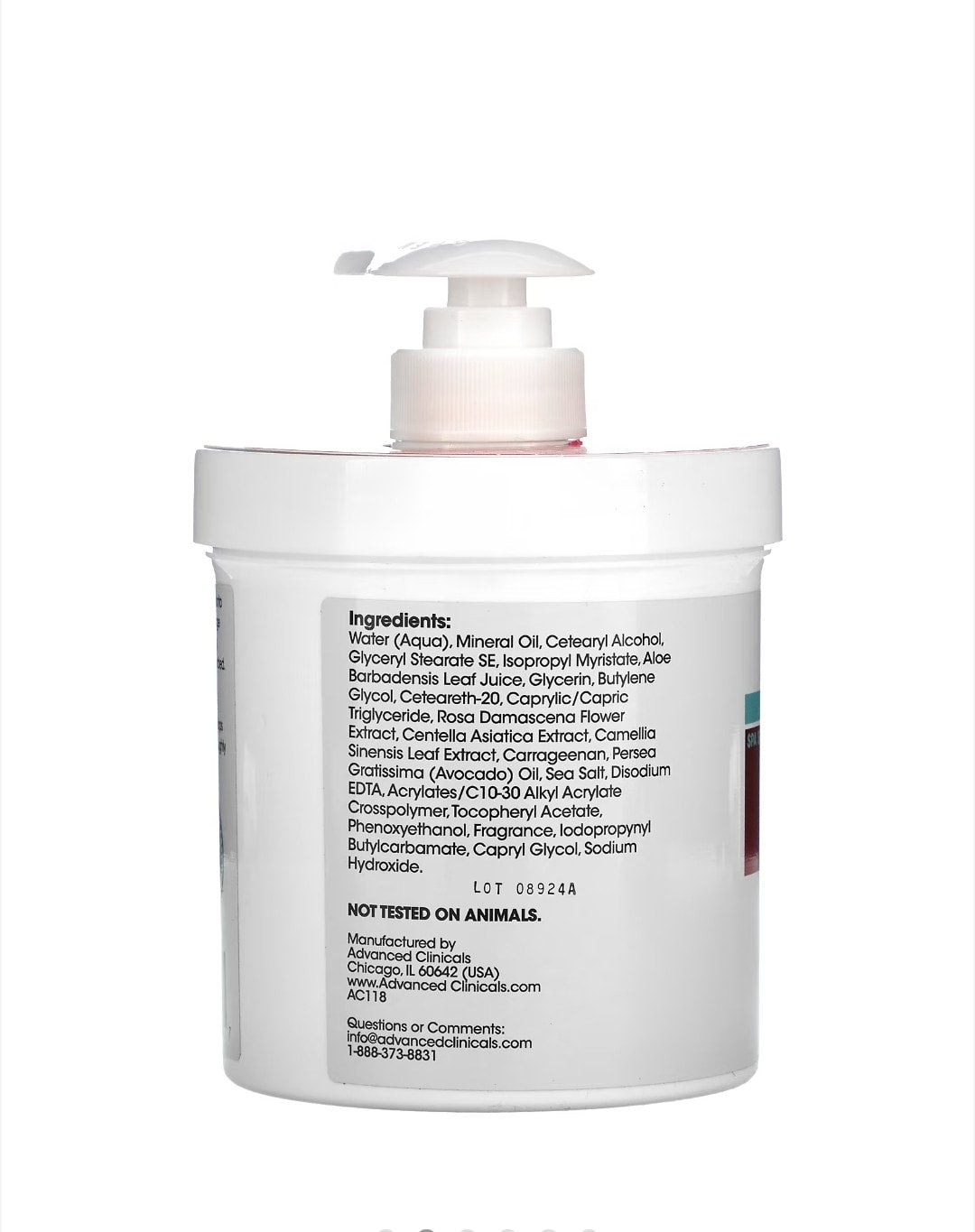 Advanced Clinicals - Anti-Aging Rescue Cream, Bulgarian Rose, 16 oz (454 g)