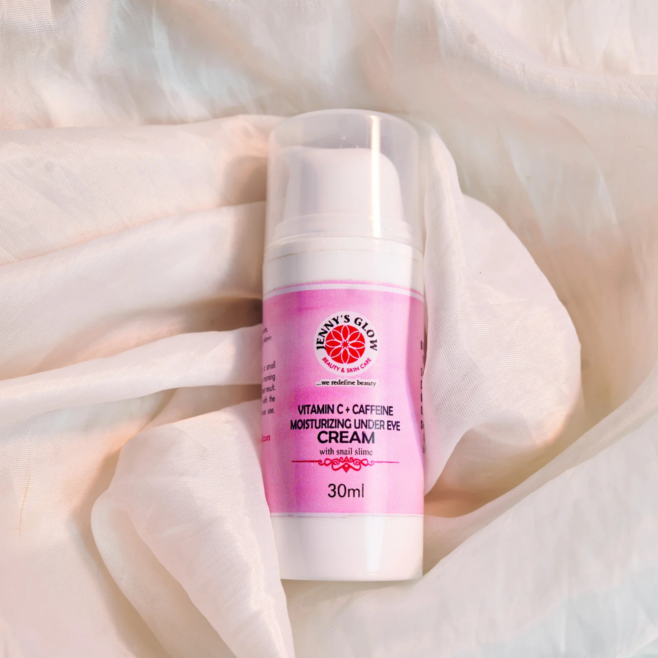 JennysGlow Vitamin c + Caffeine Moisturizing Under Eye Cream With Snail Slime 30ml