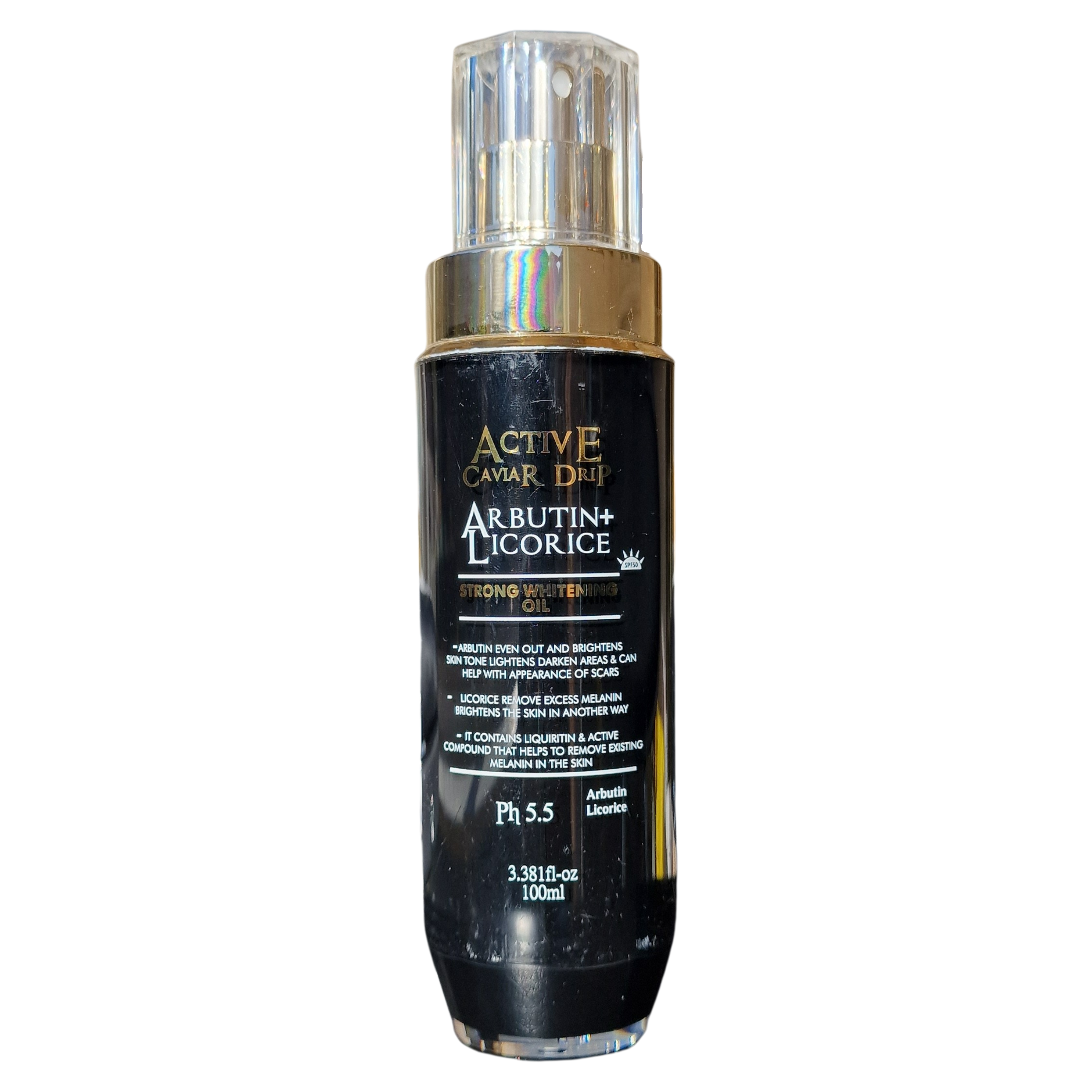 Active Caviar Drip - Arbutin + Licorice Whitening Oil (100ml / 3.38 fl oz)