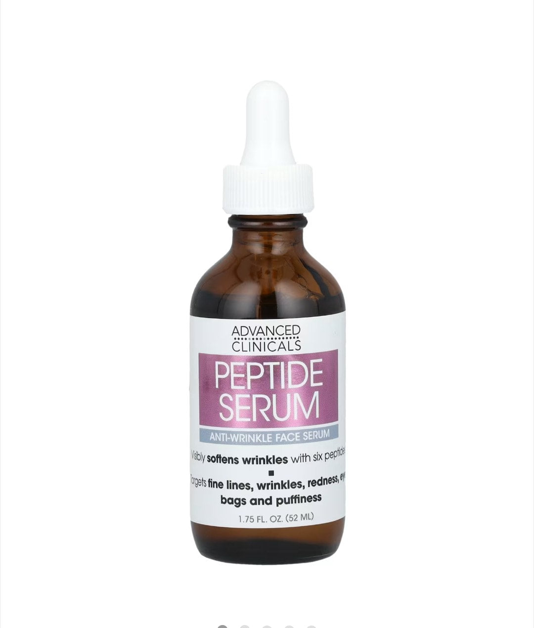 Advanced Clinicals - Peptide Serum, Anti-Wrinkle Face Serum, 1.75 fl oz (52 ml)