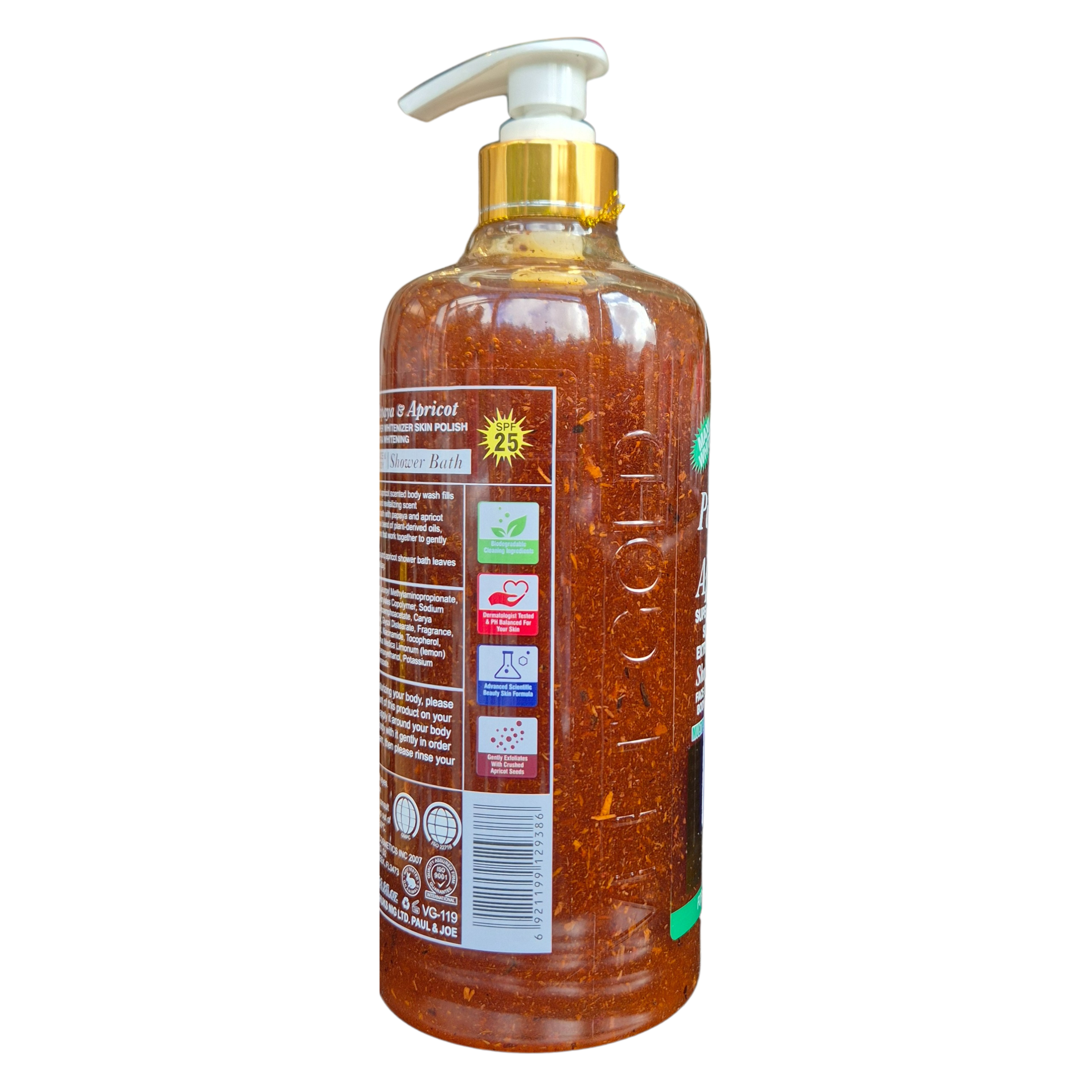 Veetgold - Papaya & Apricot Body Wash (1000ml / 35.19 fl oz)