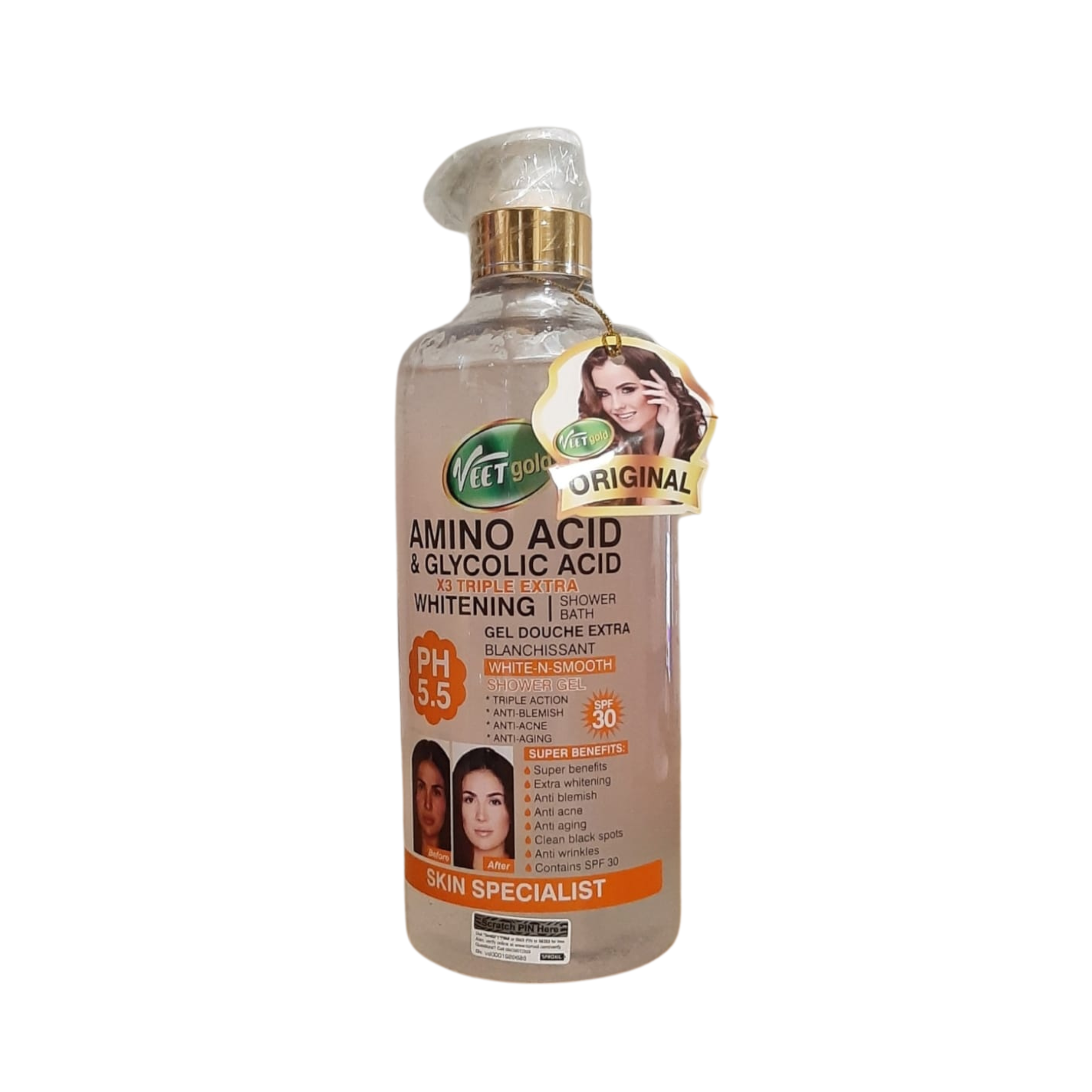 Veetgold - Amino Acid & Glycolic Acid Shower Bath ( 1L/33.8fl oz )