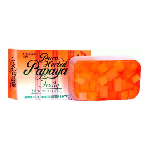 Pure Fruity Herbal Skin Whitening Papaya Bar Soap (135g)