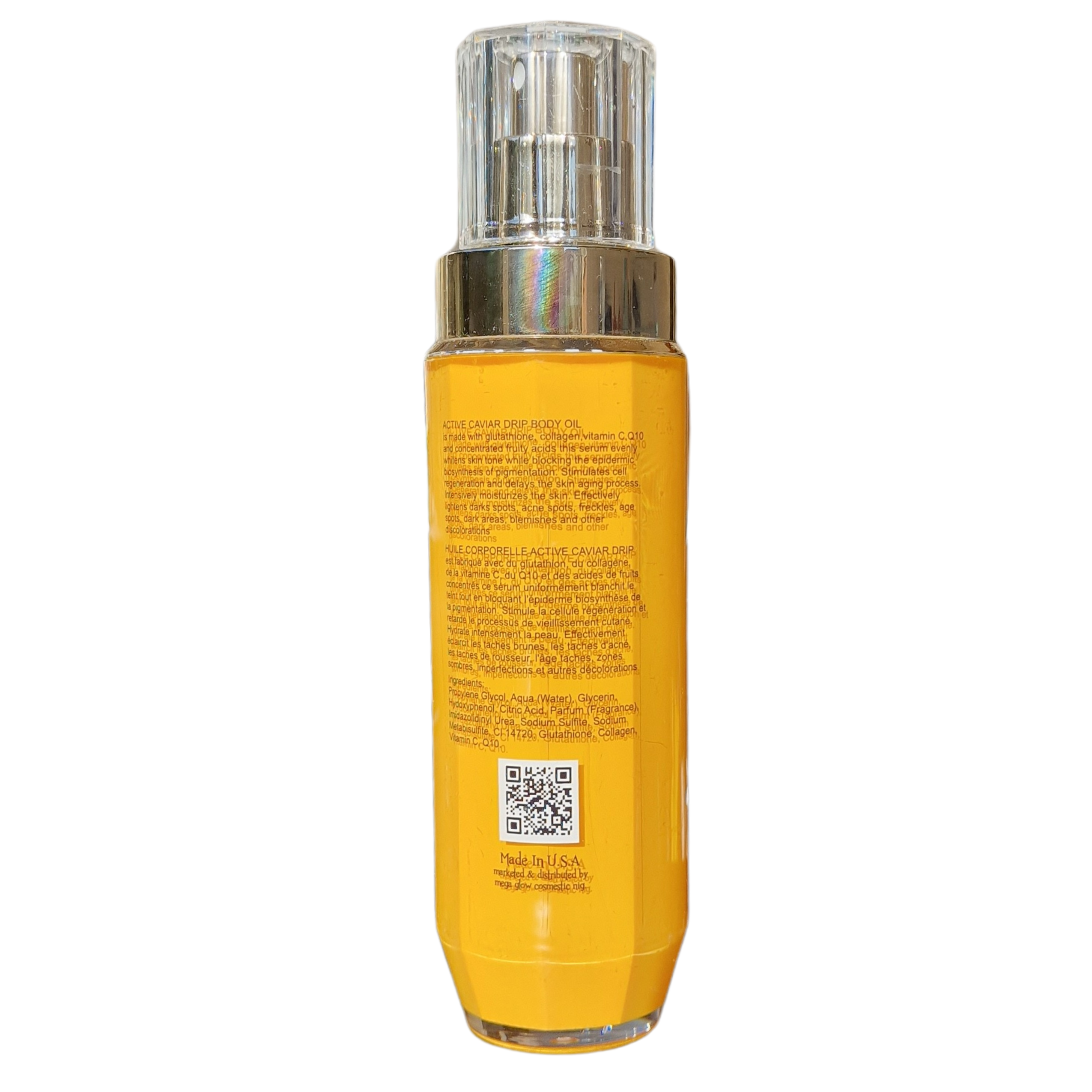Active Caviar Drip - Super Bleaching Body Oil Gluta Injection 150000mg - (100ml / 3.38 fl oz)