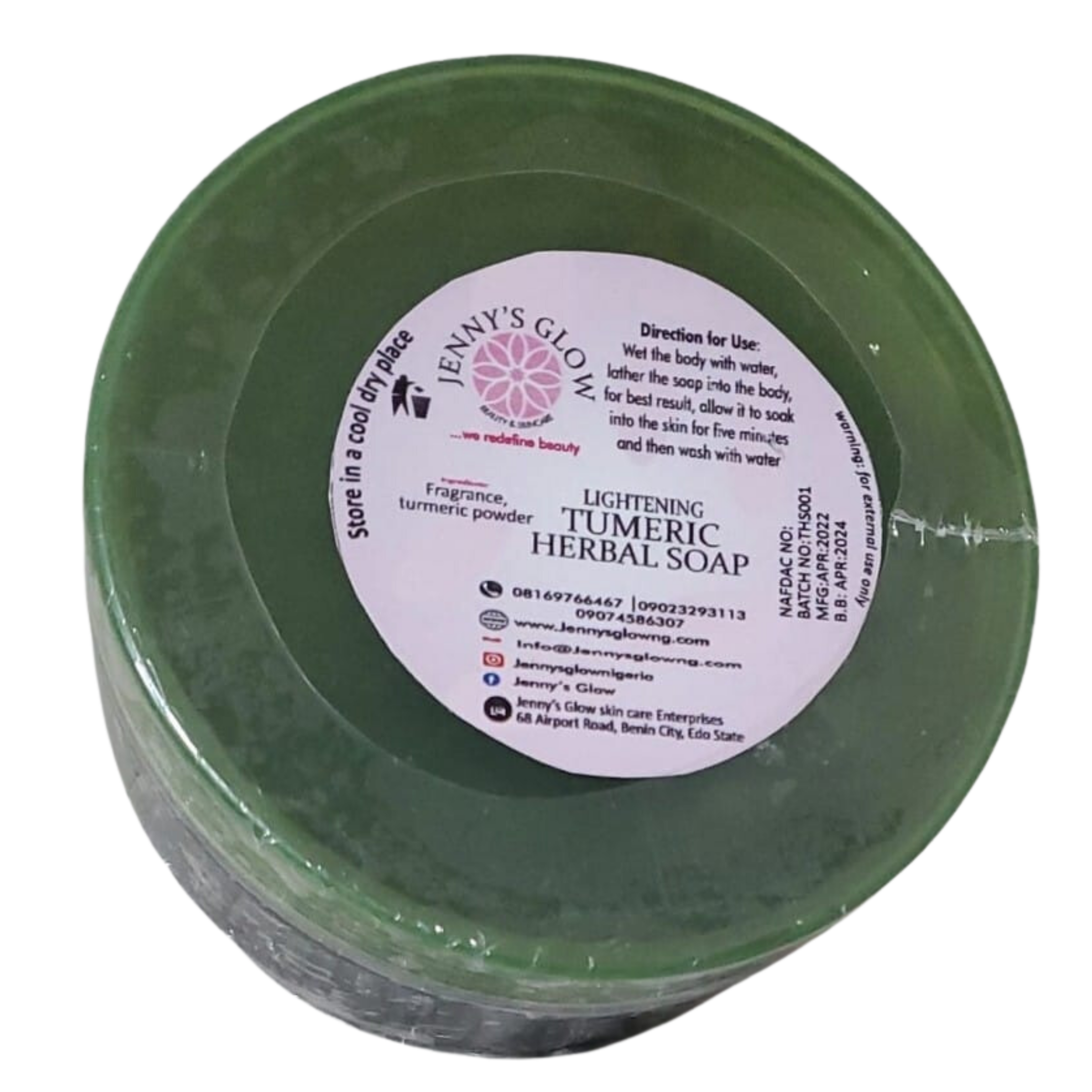 JennysGlow - Lightening Turmeric Black Soap