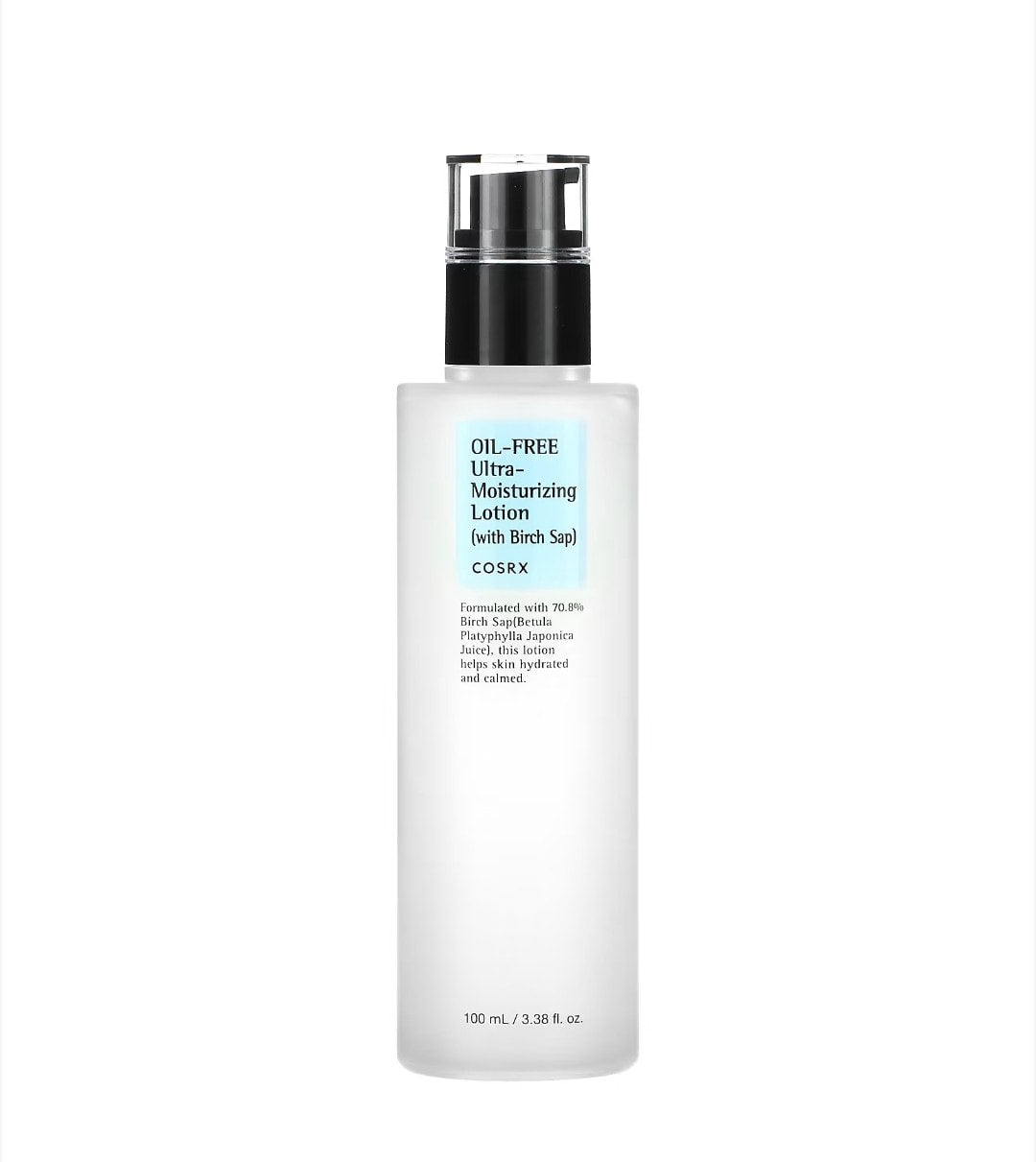 COSRX - Oil-Free Ultra-Moisturizing Lotion with Birch Sap, 3.38 fl oz (100 ml)