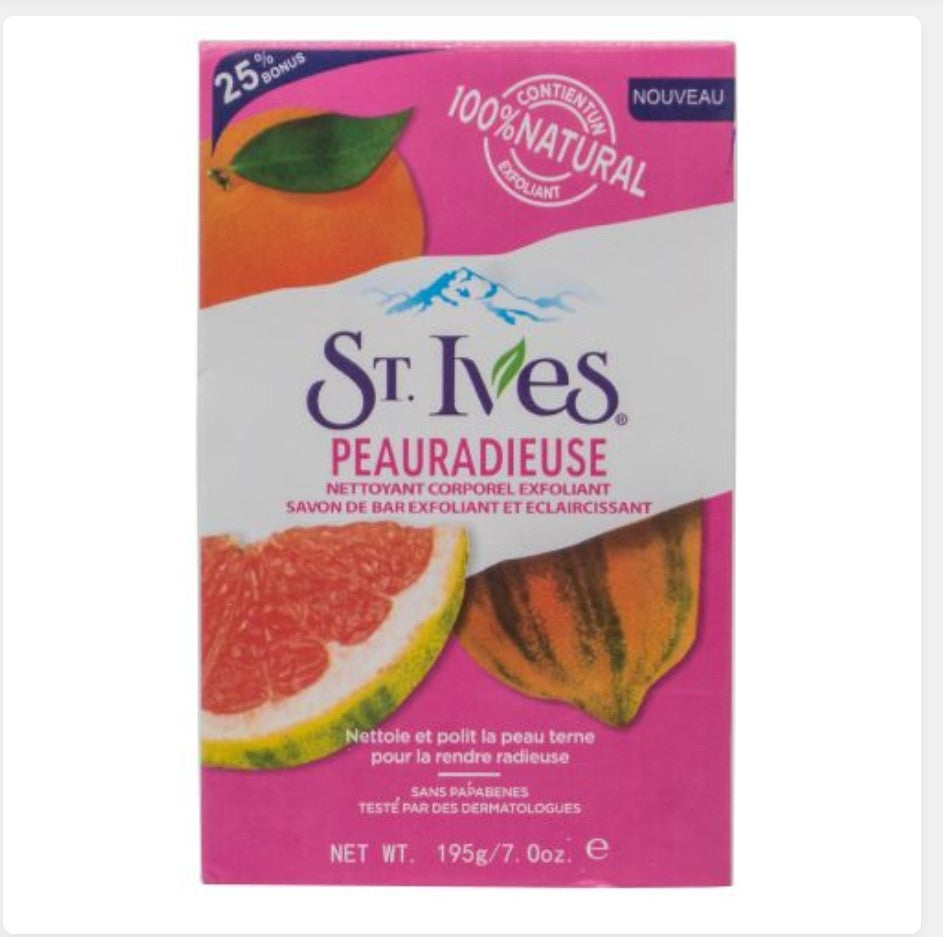 St. Ives - Radiant Skin Pink Lemon & Mandarin Exfoliating Bar Soap
