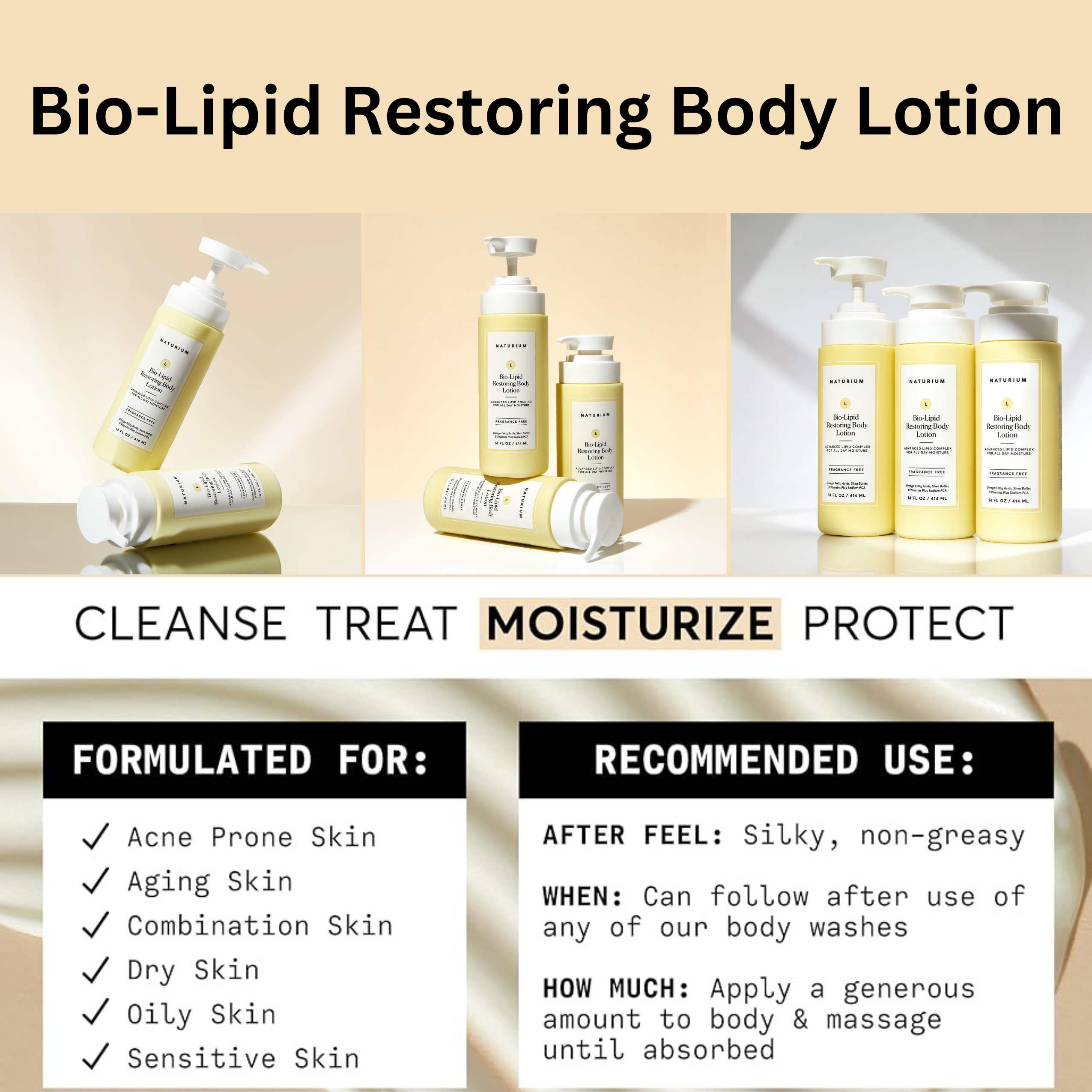 Naturium - Bio-Lipid Restoring Body Lotion (414 ml/ 14 fl oz)
