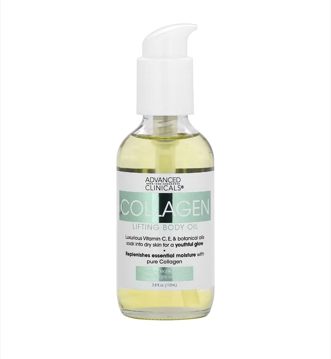 Advanced Clinicals - Collagen Lifting Body Oil, 3.8 fl oz (112 ml)
