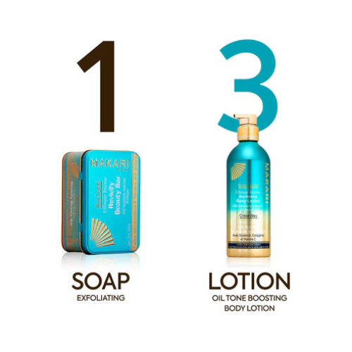 Makari - Blue Chrystal Skin Reviving Body Lotion With Glutathione, Collagen & Vitamin C (500ml)