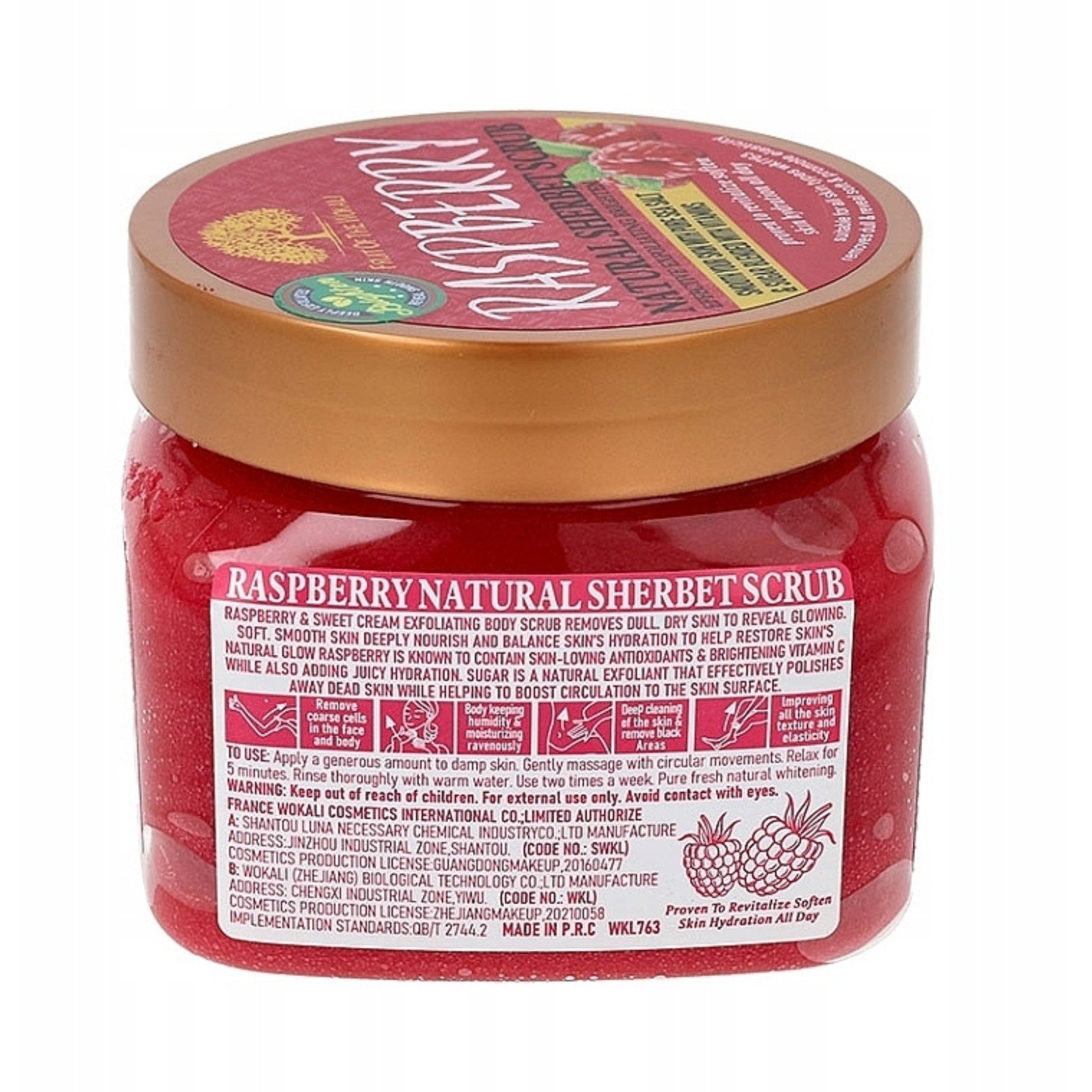 Fruit Of The Wokali - Raspberry Scrub ( 600g )