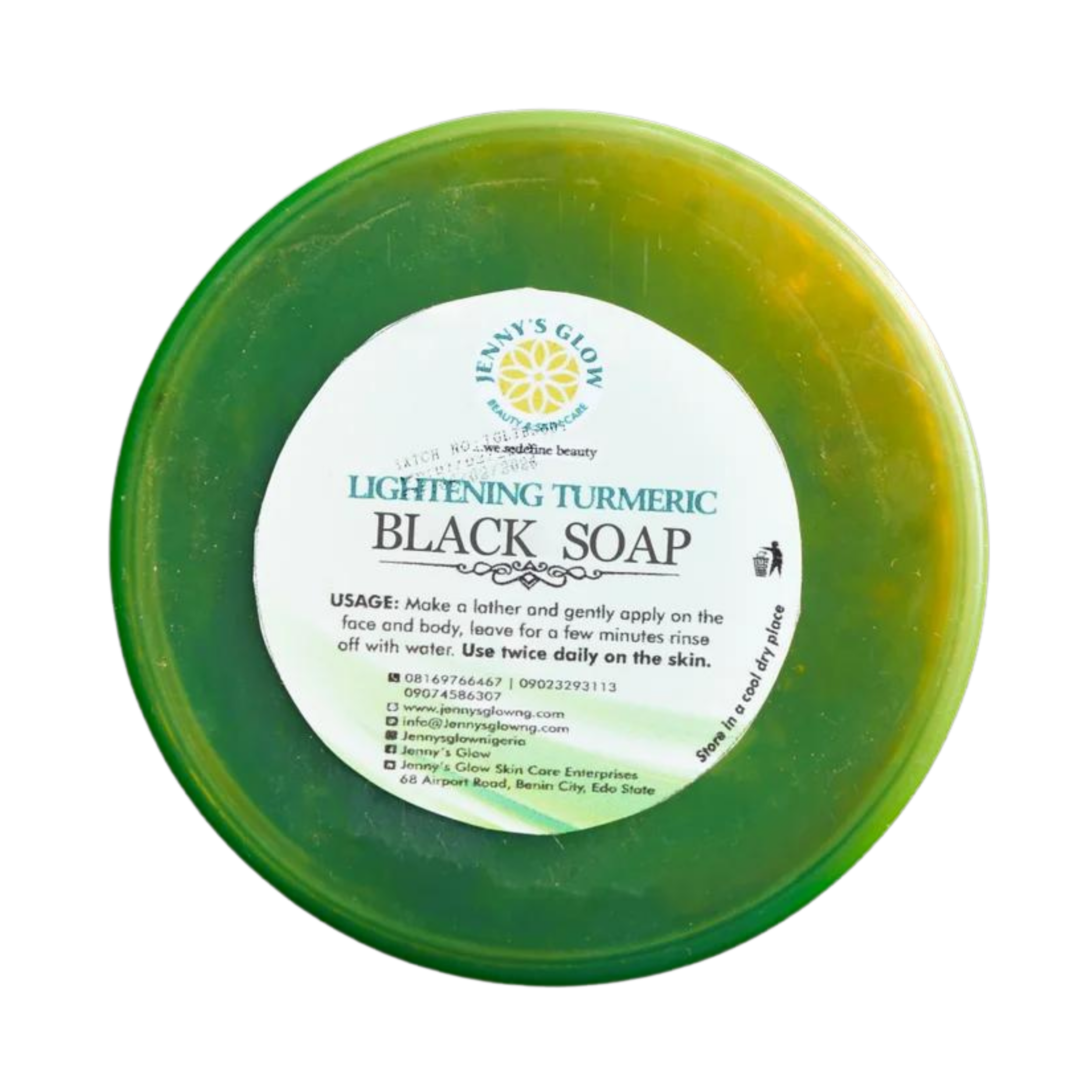 JennysGlow - Lightening Turmeric Black Soap