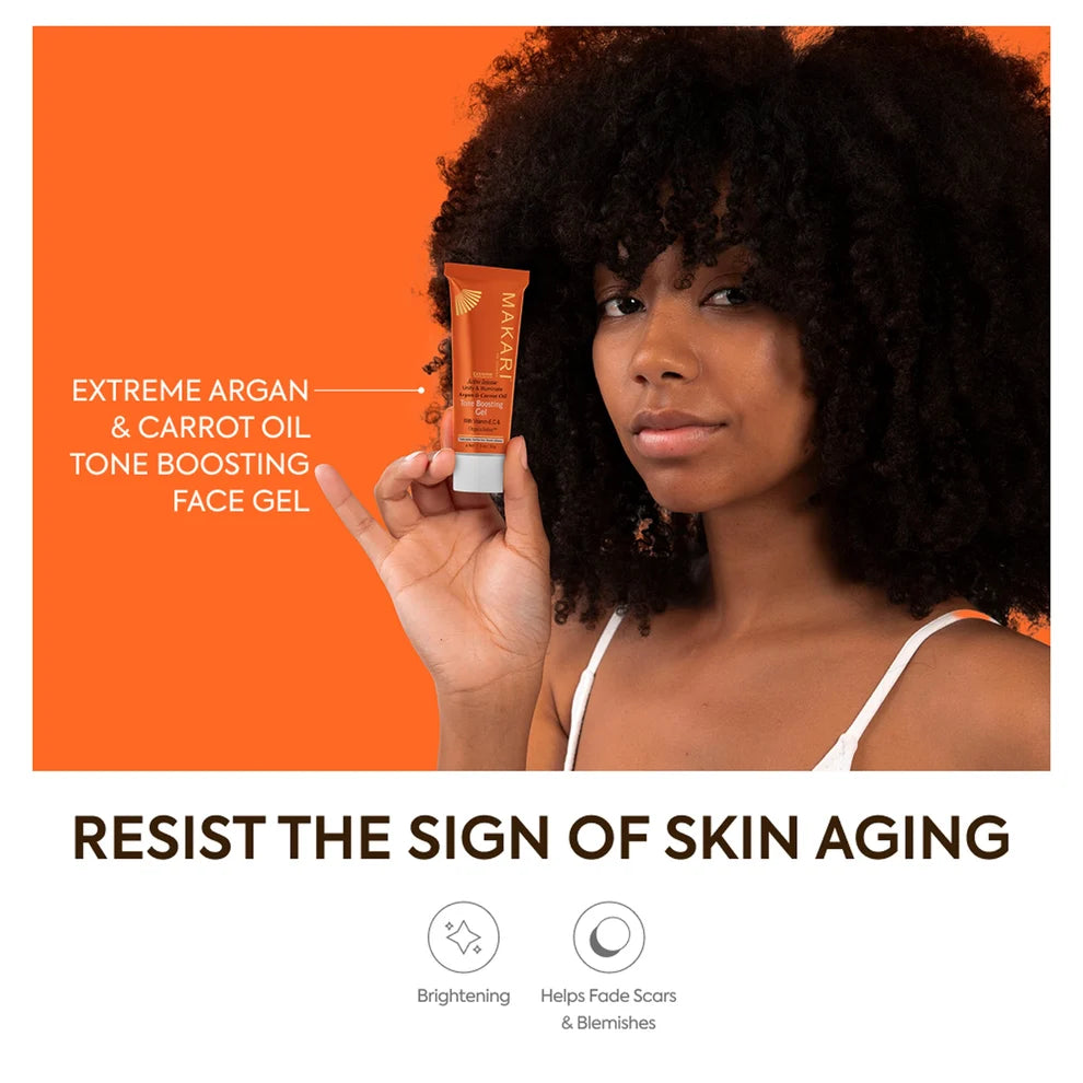 Makari - Extreme Argan &amp; Carrot Oil Tone Boosting Gel advanced lightening (1.0oz/30g)