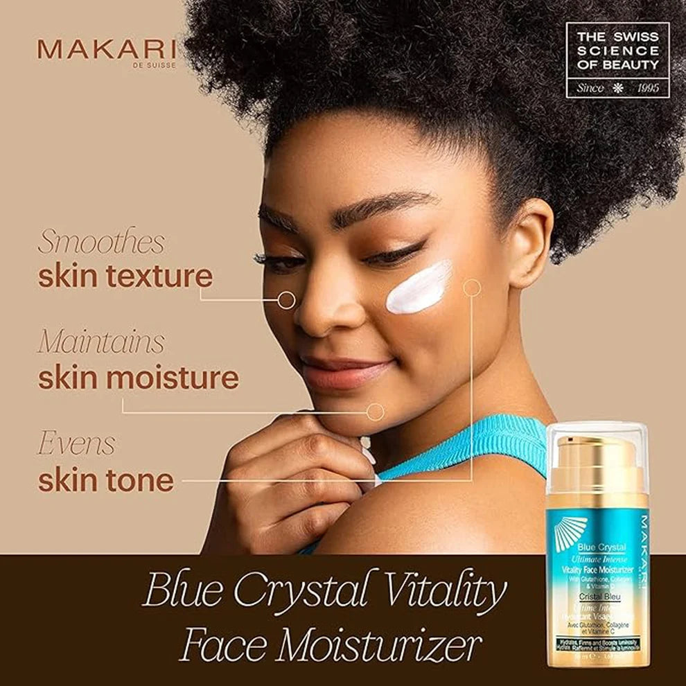 Makari - Blue Crystal Vitality Face Moisturizer brightening day &amp;night cream(1.7oz/50ml)