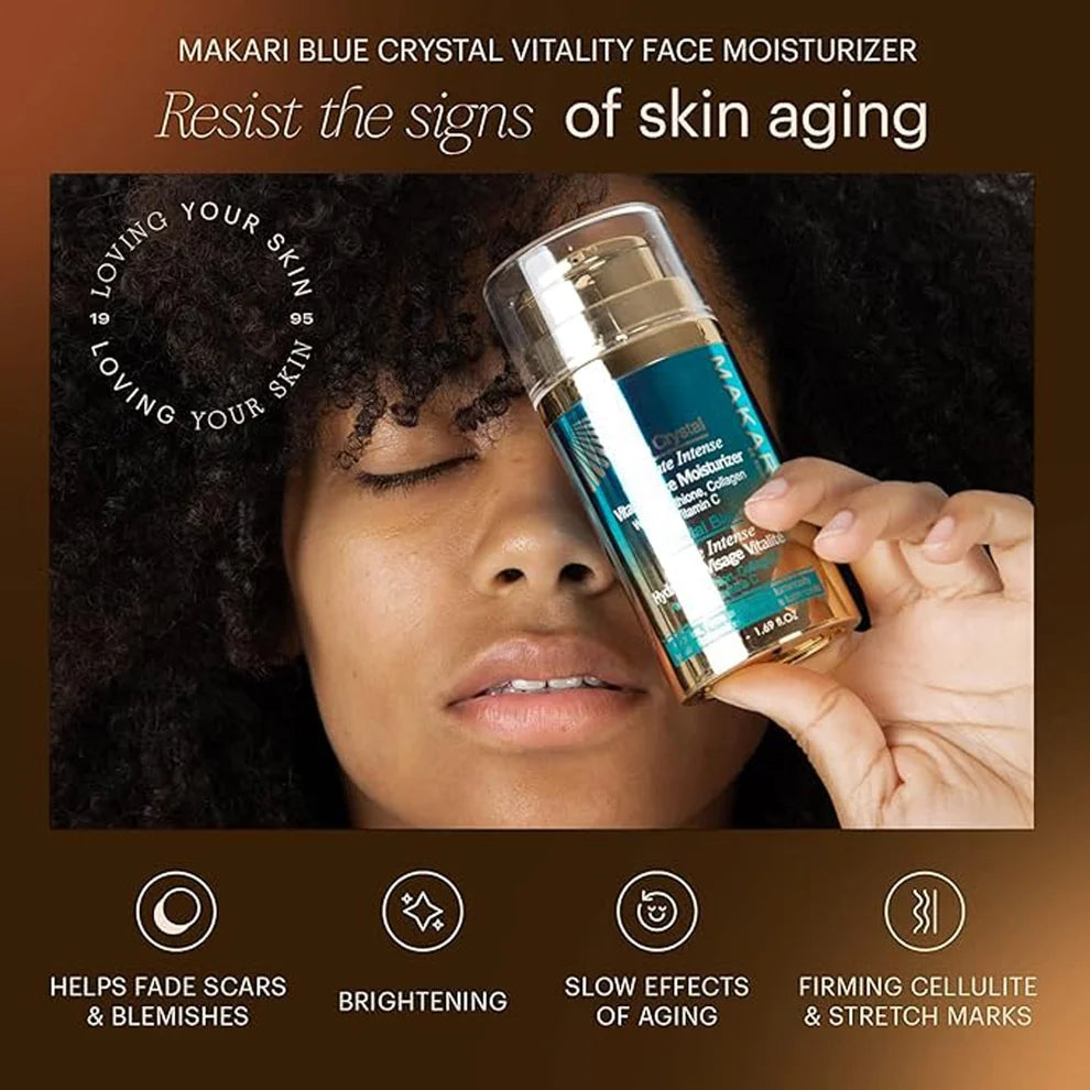Makari - Blue Crystal Vitality Face Moisturizer brightening day &amp;night cream(1.7oz/50ml)