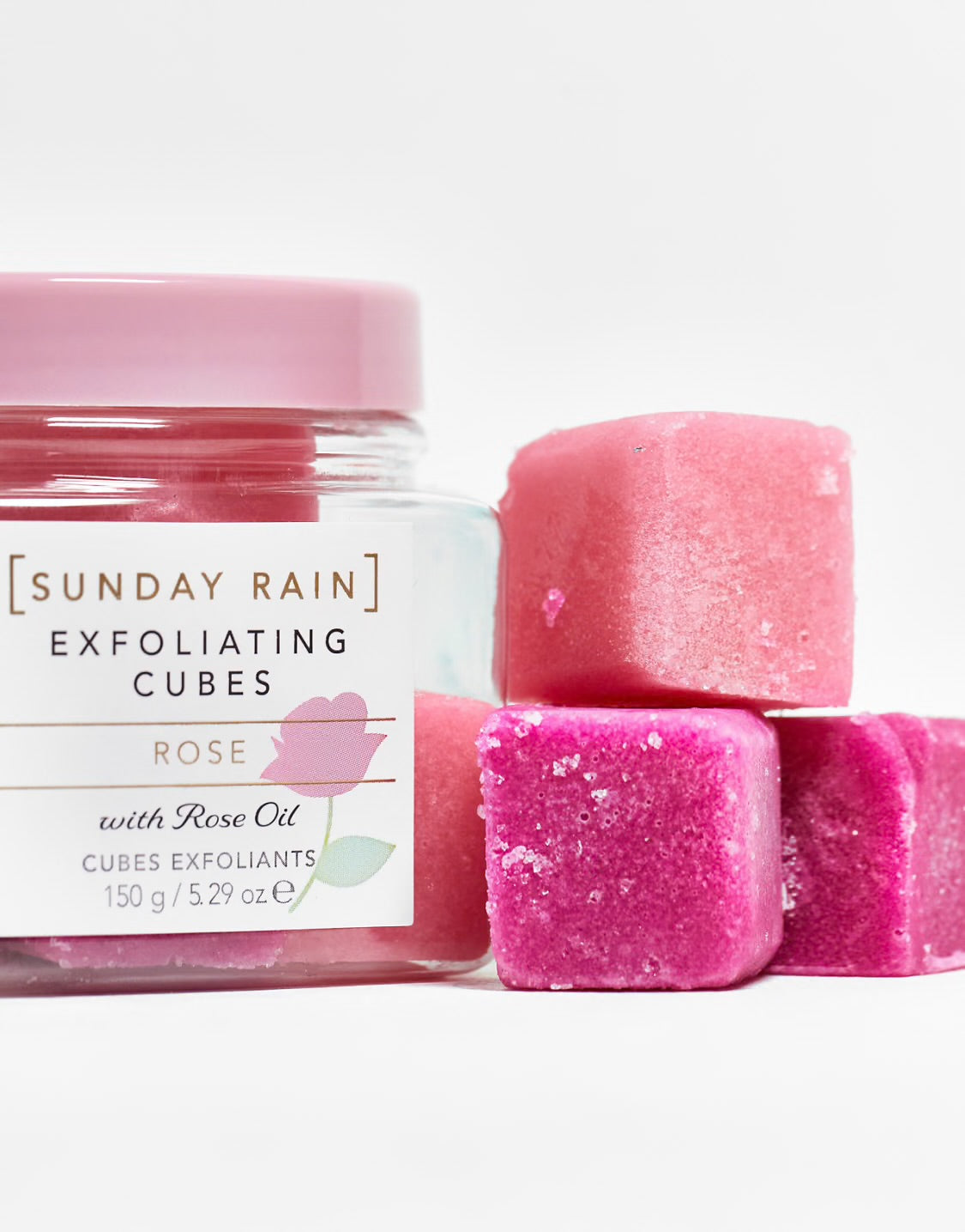 Sunday Rain - Rose Exfoliating Cubes (150g/5.29oz)