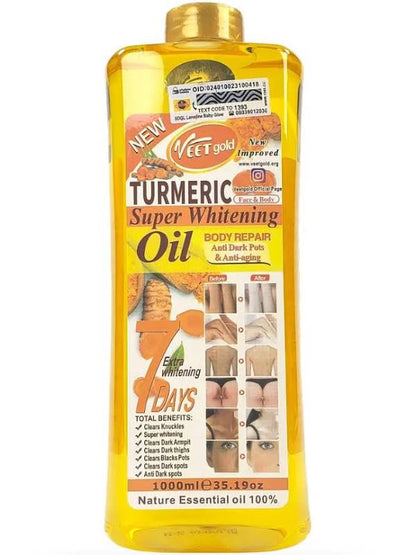 Veetgold - Turmeric Super Whitening Oil (1000ml/35.19 oz)