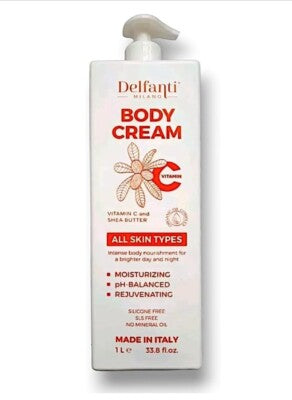 Delfanti Milano - Body Cream Vitamin C and Shea Butter (33.8 fl.oz./1L)