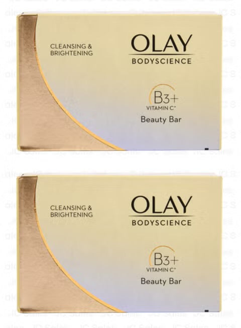 OLAY Cleansing &amp; Brightening Beauty Bar - Pack Of Two (170g/5.98.oz.)