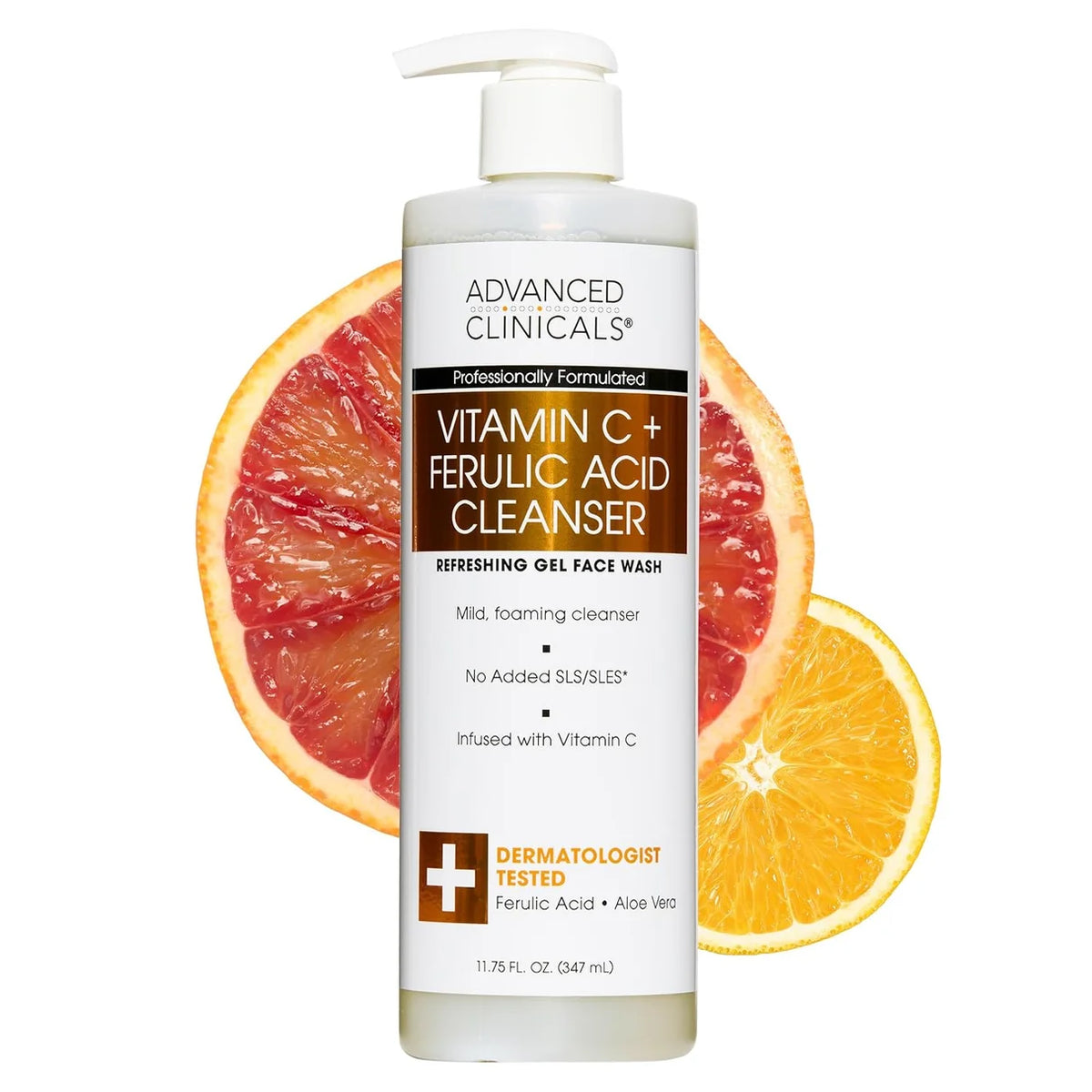 Advanced Clinicals - Vitamin C + Ferulic Acid Cleanser (347 ml / 11.75 fl. oz.)
