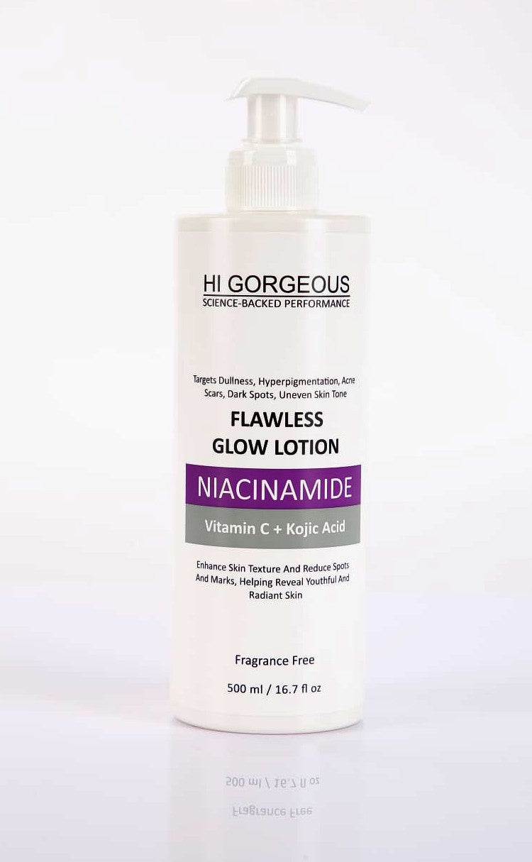 Hi Gorgeous - Flawless Glow Lotion Niacinamide, Vitamin C + Kojic Acid (500ml/ 16.7 fl. oz.)