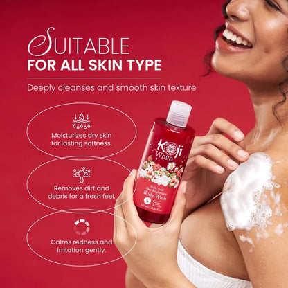 Koji White - Kojic Acid Skin Brightening Body Wash (320ml/10.82 fl oz)