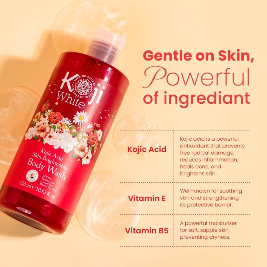 Koji White - Kojic Acid Skin Brightening Body Wash (320ml/10.82 fl oz)