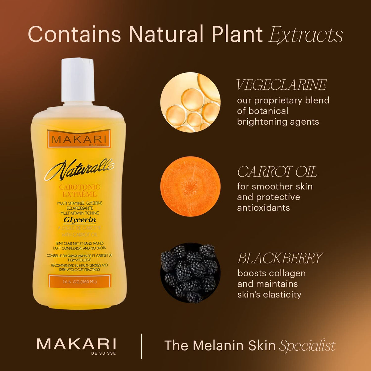 Makari - Naturelle Multi-Vitamin Toning Glycerin (500ml/ 16.6 fl.oz)