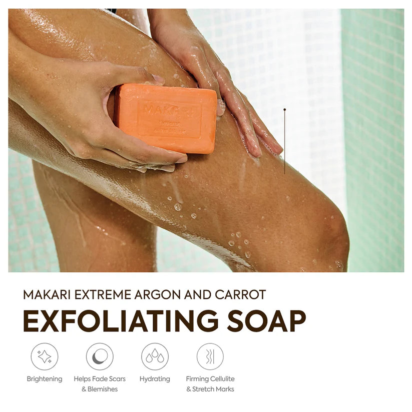 Makari - Active Intense Argan&amp; Carrot Oil Exfoliating Soap (200g/7 0z)