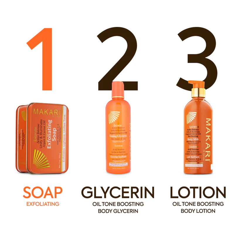 Makari - Active Intense Argan&amp; Carrot Oil Exfoliating Soap (200g/7 0z)