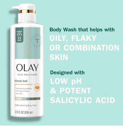 Olay - Salicylic Acid Hydrating Body Wash (530ml/ 17.9 fl.oz)