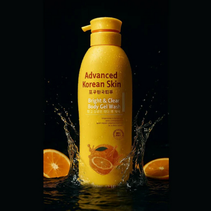 Advanced Korean Skin Bright Vitamin C &amp; Vitamin E Clear Body Gel Wash