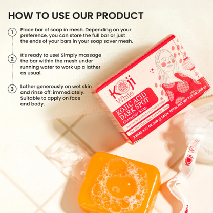 Koji White - Kojic Acid Dark Spot Corrector 2 Bar Soaps (100g)