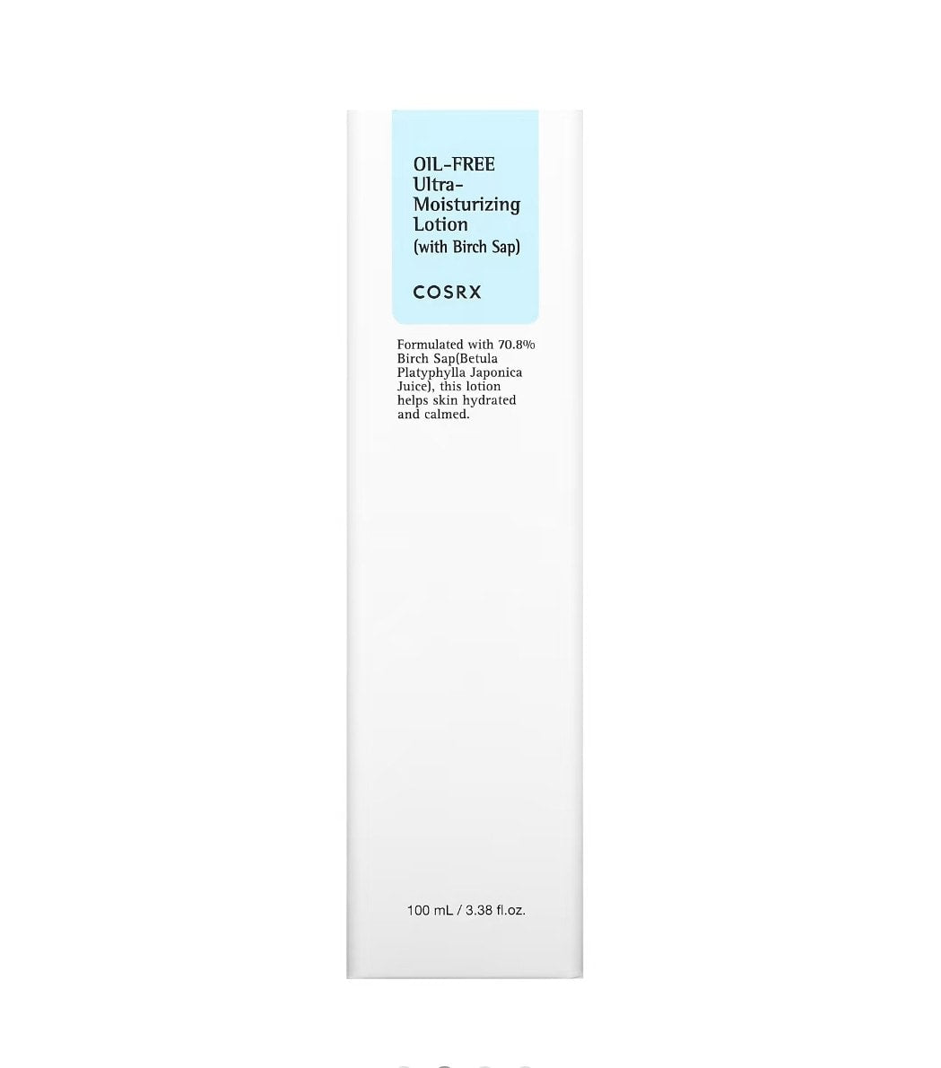 COSRX - Oil-Free Ultra-Moisturizing Lotion with Birch Sap, 3.38 fl oz (100 ml)