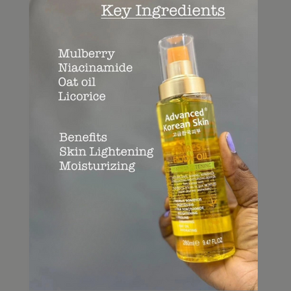 Advanced Korean Skin - Fairest Skin Lightening Body Oil (280ml)