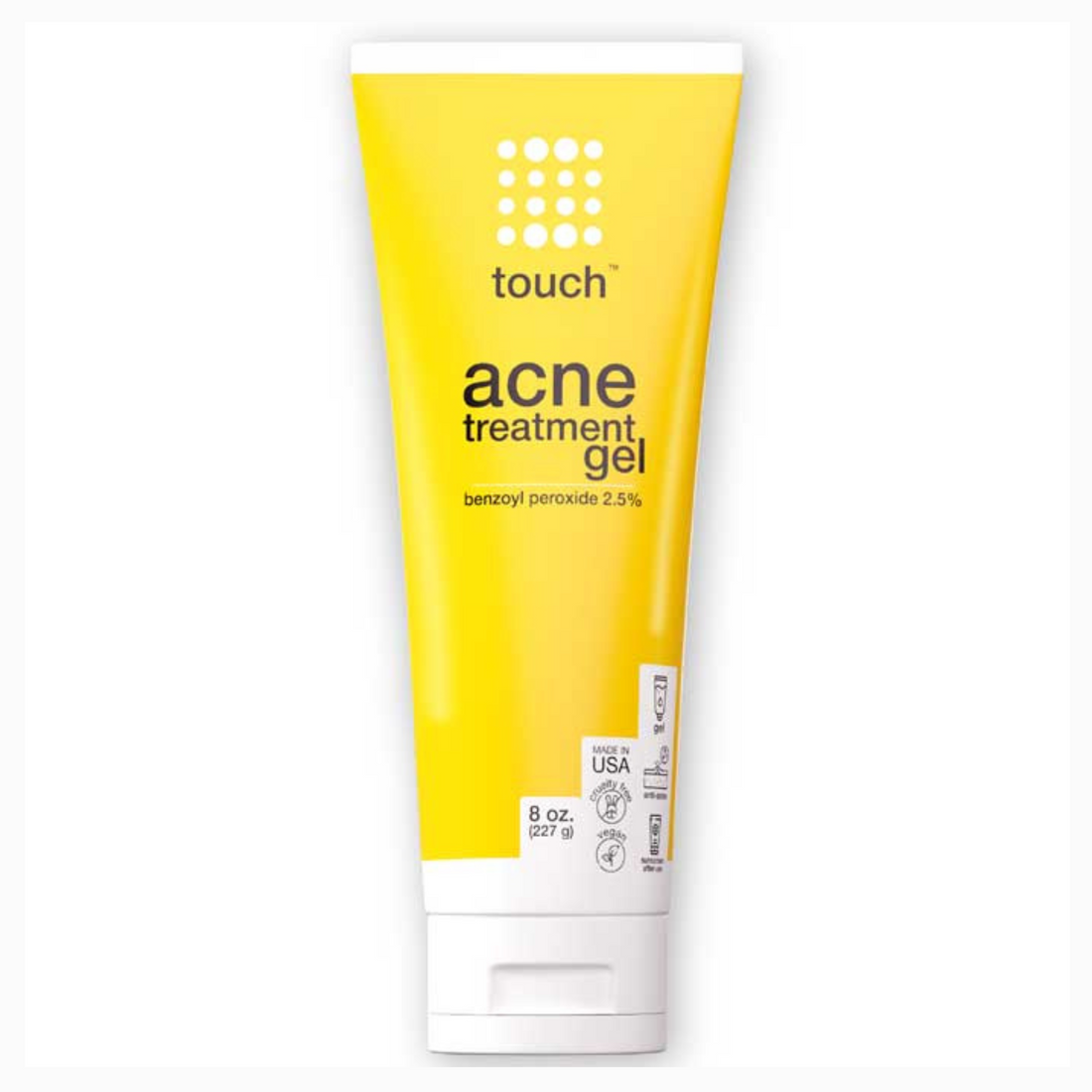 Touch - Acne Treatment Gel - Benzoyl Peroxide 2.5% (8oz)