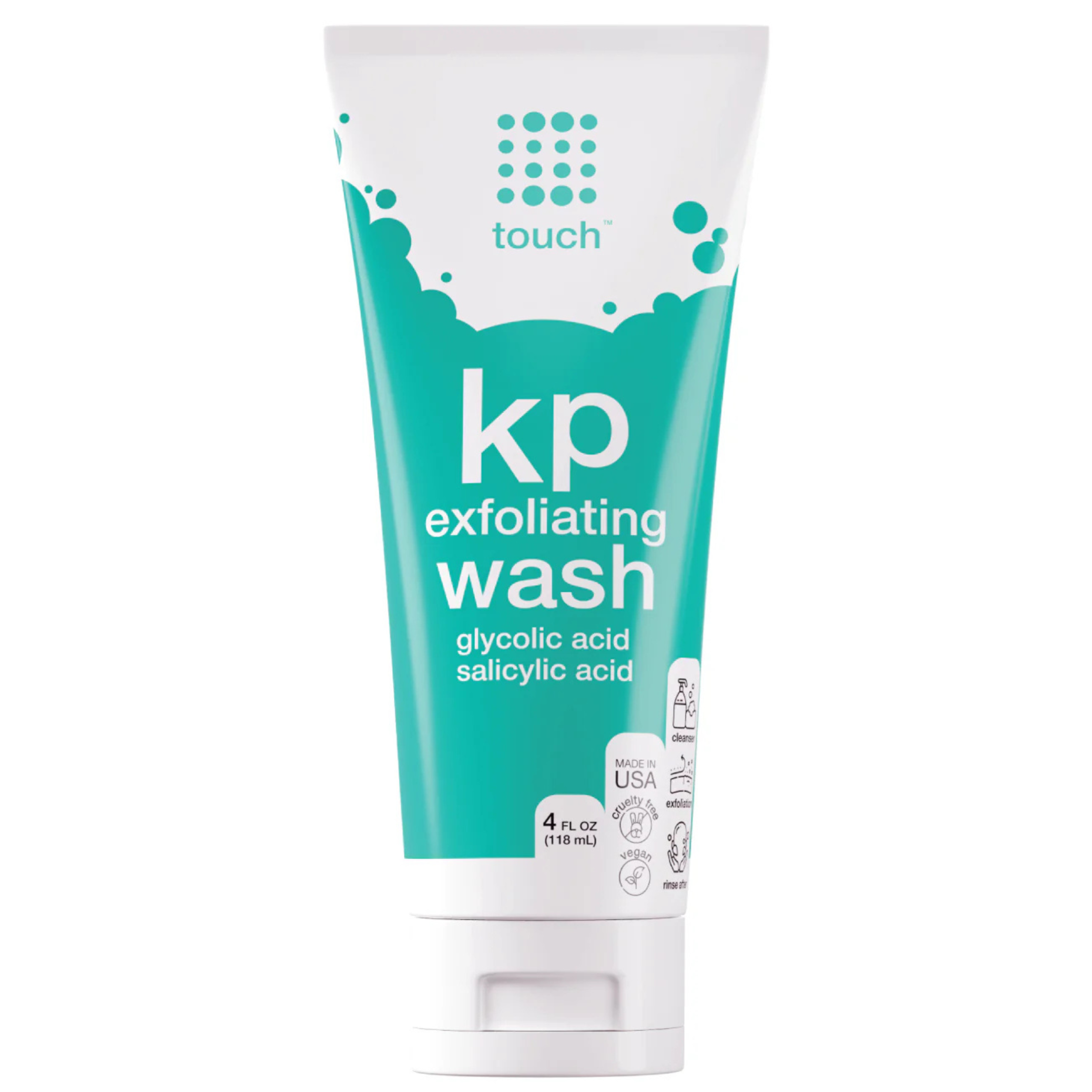 Touch - KP Exfoliating Glycolic Acid &amp; Salicylic Acid Body Wash (4oz)
