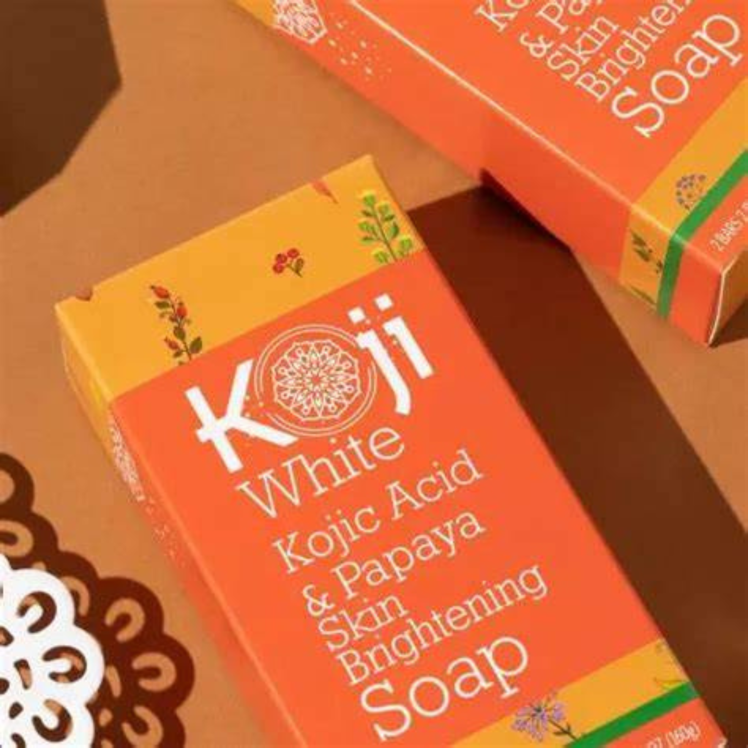 Koji White -  Koji Acid &amp; Papaya Brightening soap ( 2 bars)