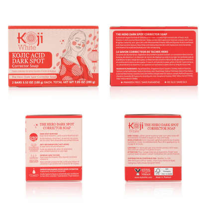 Koji White - Kojic Acid Dark Spot Corrector 2 Bar Soaps (100g)