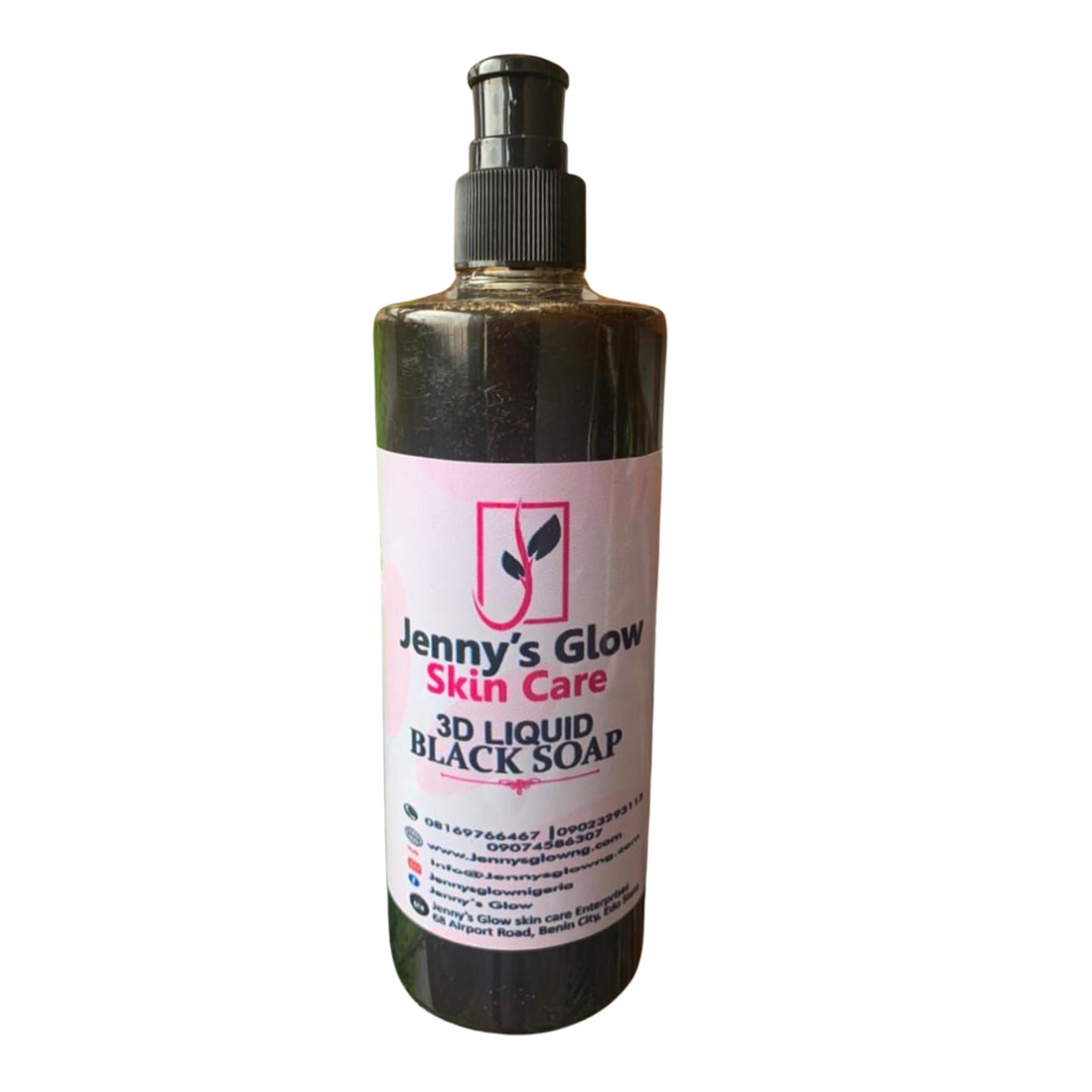 JennysGlow - 3D Liquid Black Soap (500ml)