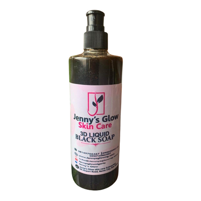 JennysGlow - 3D Liquid Black Soap (500ml)