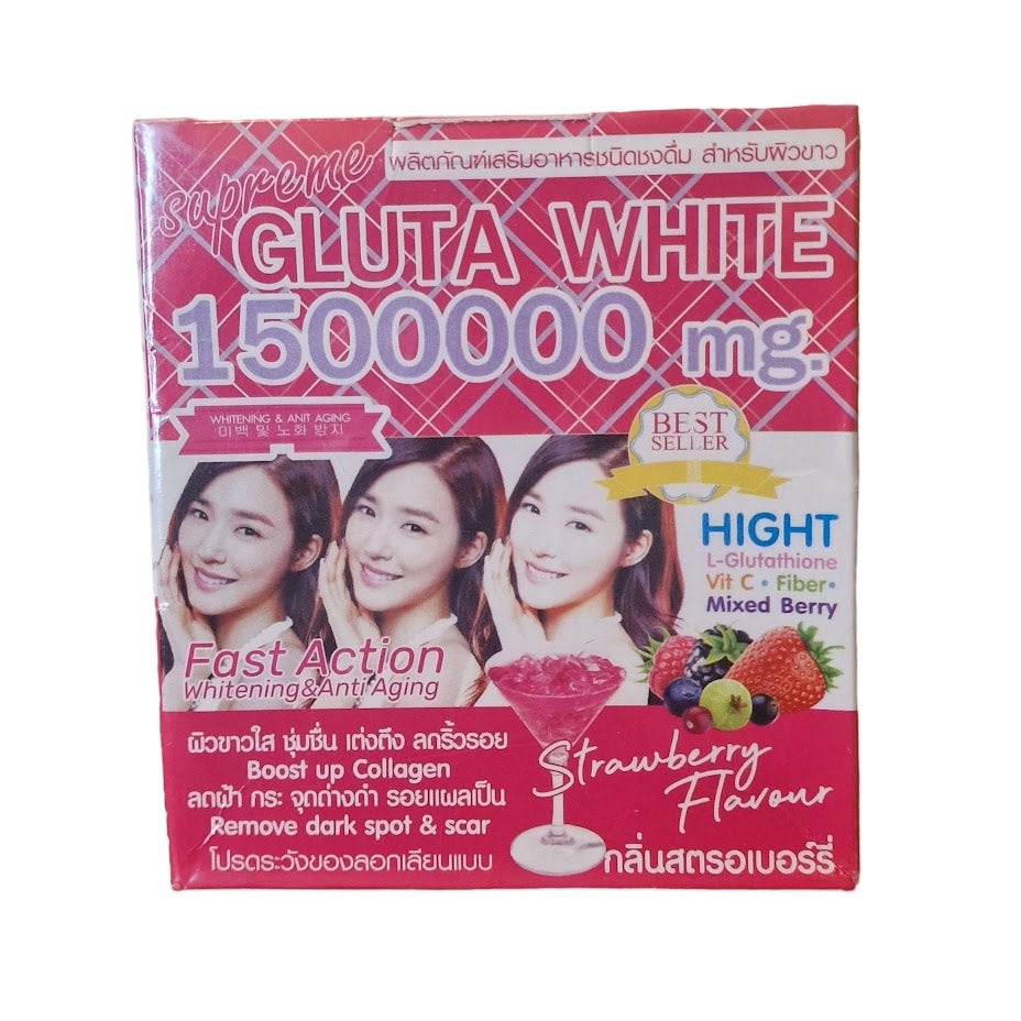 Supreme Gluta White 1500000 - Strawberry Flavour