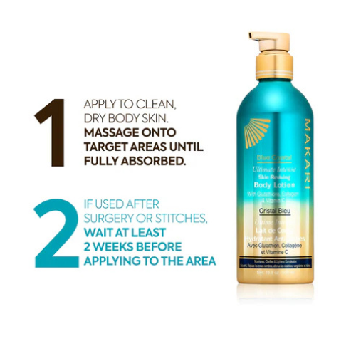 Makari - Blue Chrystal Skin Reviving Body Lotion With Glutathione, Collagen &amp; Vitamin C (500ml)